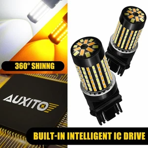 4157na 3157 LED intermitente delantero luz de estacionamiento conmutador ámbar + bombilla blanca HD - Imagen 1 de 10