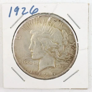 1926-S Peace Dollar 1 $ kräftiges Design minimale Gebrauchsspuren - Bild 1 von 4