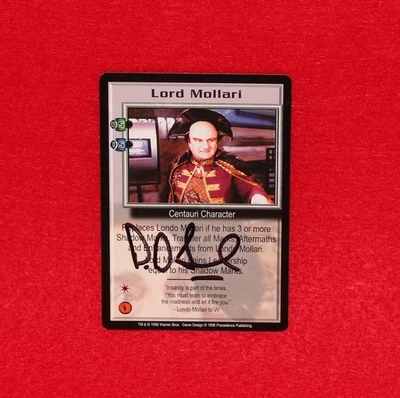 Tarjeta coleccionable con autógrafo Babylon 5 B5 1997 CCG Peter Jurasik Lord Mollari Foto 1 de 3