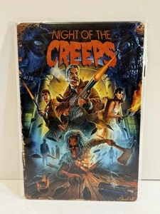 Night Of The Creeps Movie Poster Old Retro Look Metal Sign NEW Zombies Attack - Picture 1 of 1