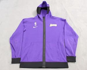 NIke dri fit men size xl purple full zip up hoodie Los Angeles Lakers - Picture 1 of 16