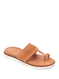 GENTLE SOULS KENNETH COLE Womens Brown Lavern Platform Thong Sandals Shoes 5 M - Picture 1 of 8