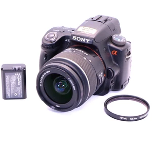 Cámara digital Sony Alpha SLT-A33 DSLR con lente SAM DT AF 18-55mm A33 ¡funciona leer! - Imagen 1 de 21
