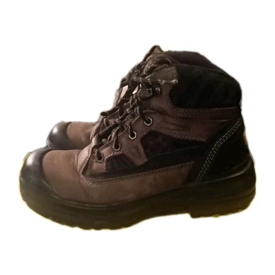 Botas de trabalho masculinas Stanley marrom segurança biqueira de aço S6T153S tamanho 6.5 couro com cadarço - Imagem 1 de 4