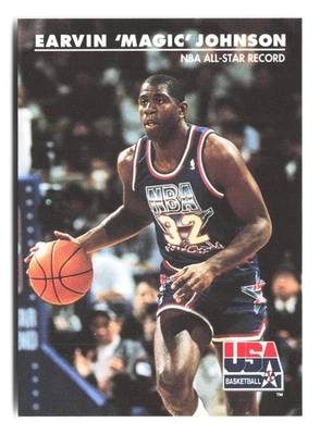 1992 SkyBox USA #34 Earvin "Magic" Johnson - Image 1 of 2