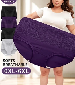 Women Plus Size Tummy Control Knickers High Waist Shaper Briefs Underwear Panty - Picture 1 of 14