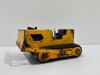 BULLDOZER de colección Tonka 1974-5 de acero prensado: T-6 con orugas 9" de longitud Foto 1 de 4