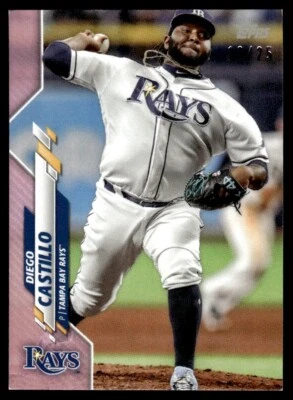 2020 TOPPS MINI PINK /25 Diego Castillo Tampa Bay Rays #U-175 - Image 1 of 2