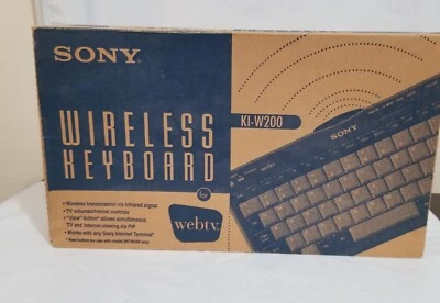 Sony WebTv Wireless Keyboard KI-W200 New - Image 1 of 2