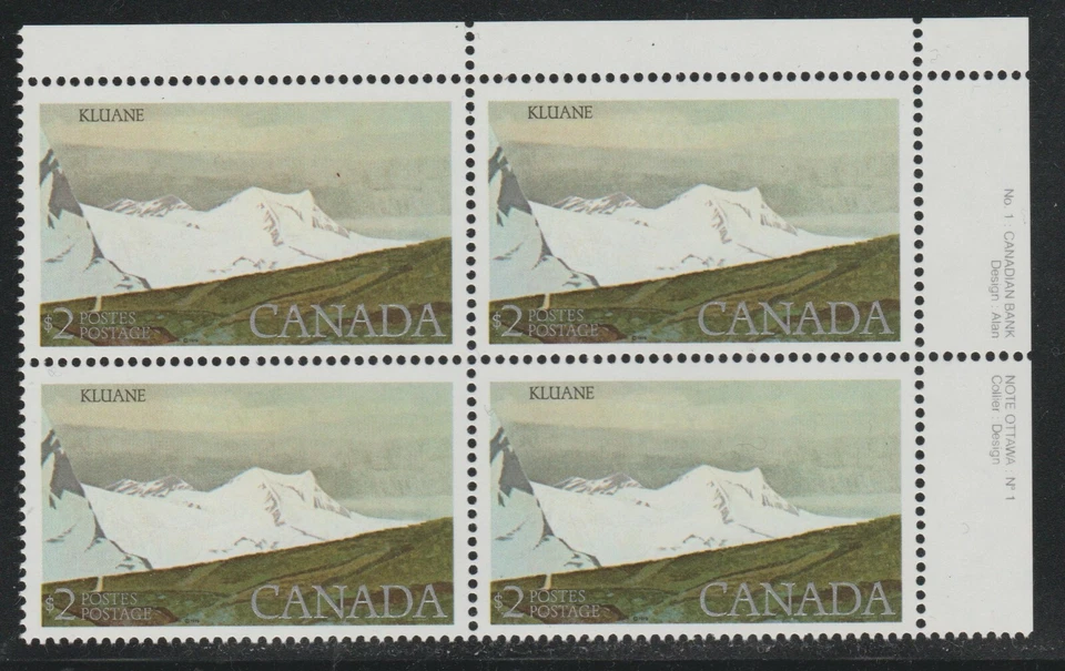 1979 Canada SC# 727 UR - High-Value Park Plate # 1 Plate LF Block M-NH # 2178b - Image 1 of 1