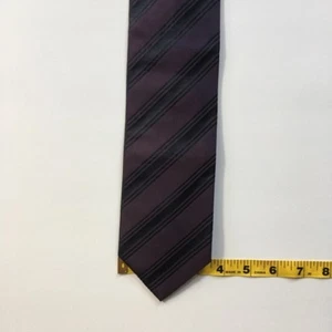 Monti tie Made in Germany dark purple stripes 100% silk necktie tie pa0336 - Picture 1 of 3