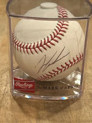 Colección Auténtica de los Bravos de Béisbol Autografiados por Ian Anderson MLB Foto 1 de 4