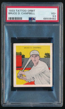 1933 R305 TATTOO ORBIT BRUCE D. CAMPBELL PSA 3.5 cool card