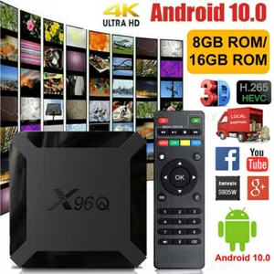 X96Q Smart TV Box Android10.0 2GB+16GB 4K HDMI 2.4G WIFI Media Streamer US 2024 - Picture 1 of 12