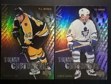 2003 - 04 Upper Deck Tough Customers PJ Stock & Tie Domi TC-8 & TC-13 lot of two