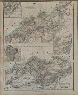 1854 Algeria Provinces of Oran & Constantine Antique Map by Carl Flemming - Image 1 of 3