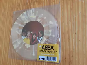 ABBA - SUMMER NIGHT CITY 7" RECORD STORE DAY 2018 CLEAR SPLATTER VINYL 1992/2000 - Picture 1 of 5