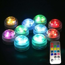 LED Lights Waterproof Battery-operated Aquarium Party Light with Remote Control