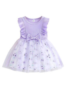 Baby Girls Gown Wedding Pageant Flowers Dress Birthday Party Princess Dresses