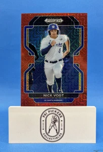 2022 Panini Prizm Draft Picks - Nick Vogt Red Prizm #PDP210 - Picture 1 of 2
