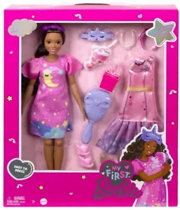 2022 My First Barbie Brooklyn Roberts 13-1/2" Tall Set HMM67 IN STOCK NOW! - Picture 1 of 2