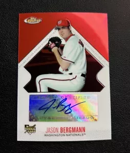 2006 Topps Finest Jason Bergmann #147 Rookie Auto RC Nationals - Picture 1 of 2