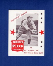 #13 HAL CHASE, Cincinnati Reds ~ 1975 Shakeys Pizza WEST COAST GREATS B