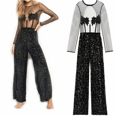 M VICTORIA'S SECRET чистый бархат Детский комбинезон с открытой спиной комбинезон широкие брюки сетки - Изображение 1 из 4