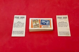 STAMP CARDS FULL SET 25 CARDS ISSUED BY SWEETULE IN 1961