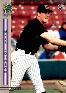 1999 Norwich Navigators Blueline #8 Mark Johnson Dayton OH Leesburg Florida Card