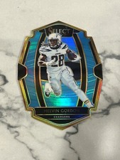 Melvin Gordon 2018 Panini Select Light Blue Prizm Die-Cut /99 #115 Premier Level