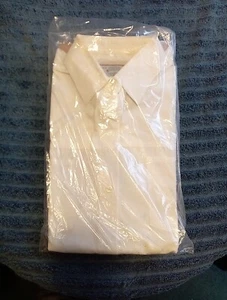 Vintage 1990s PS Gitano Mens Button Down Dress Shirt NOS - Large - Off White - Picture 1 of 7