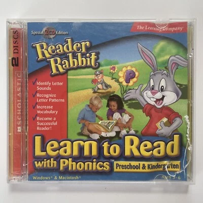 Reader Rabbit Learn To Read With Phonics, Preschool & Kindergarten, PC CD ROM - Image 1 of 4