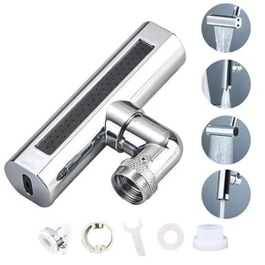 Kitchen Faucet Head 4-Function Kitchen Sink Spray Nozzle 360° Swivel Anti -S... - Picture 1 of 7