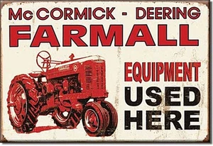 Farmall Equipo Usado Aquí Acero Imán de Nevera (De) - Bild 1 von 1