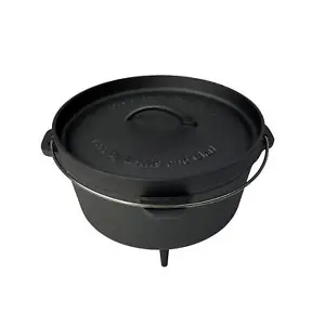 Lehman's Camp Dutch Oven Kettle Nitrided Non Stick Cast Iron 4.5 Quart - Picture 1 of 5