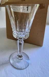 VTG 4 Mikasa Crystal Wimbledon Water Goblets New Box Germany 7 1/2"Tall BARWARE - Picture 1 of 11