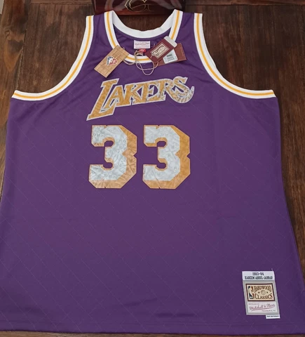 Mitchell & Ness Kareem Abdul-Jabbar LA LAKERS  DIAMOND Swingman Jersey 4XL NWT Cover