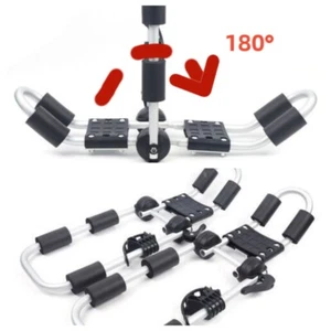 Foldable Kayak Roof Rack J-bar 2 Bilateral Kayak Rack Universal Canoe Carrier - Picture 1 of 13
