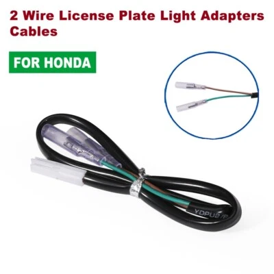 Cables adaptadores de luz de matrícula de 2 cables para Honda CB 125R 150R 300F/R 500F/X Foto 1 de 4