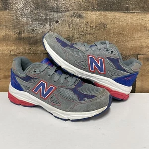 New Balance 990 v3 Grey Blue Red - Kids Size 1 / 1y - KJ990NRP   Rare - Picture 1 of 7