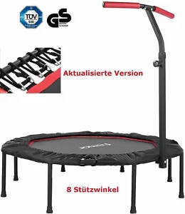 Jumping Fitness Trampolin mit Griff Minitrampolin Gummiseil Leise Faltbar 150kg - Bild 1 von 8