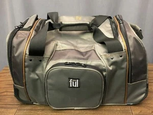 FUL Rolling Duffel 21" Wheeled Carry-on Luggage Rolling Duffel Bag Travel Tote - Picture 1 of 12