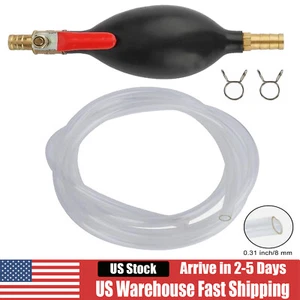 Gas Transfer Siphon Pump Gasoline Siphone Hose Oil Water Fuel Transfer Hand Pump - Picture 1 of 6