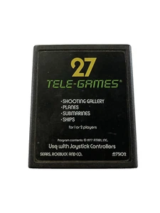 Telegames Tele-Games 27 Shooting Gallery Avión Barco Atari 2600 Cartucho de Juego - Imagen 1 de 1