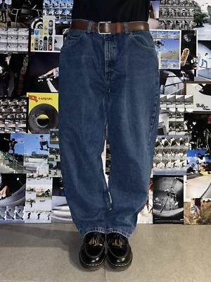 Jeans WRANGLER W38 EUR48 Uomo Baggy Relaxed Fit Skater Vintage Y2k Rave Denim - Imagen 1 de 4