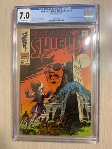 NICK FURY AGENT OF SHIELD 3 CGC 7.0 FN/VF O/WHITE PAGES 1968 MINT CASE STERANKO - Picture 1 of 2
