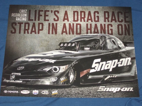 2015 CRUZ PEDREGON SNAP-ON FUNNY CAR NHRA POSTCARD Cover