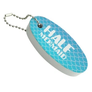 Half Mermaid With Blue Scales Floating Foam Keychain Fishing Boat Buoy Key Float - Picture 1 of 3