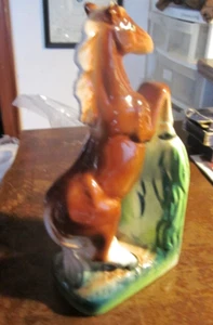 Vtg Porcelain Lipper & Mann Ceramic Equestrian Horse Book End Rearing Horse - Picture 1 of 3